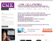 Tablet Screenshot of cmkcellphones.com